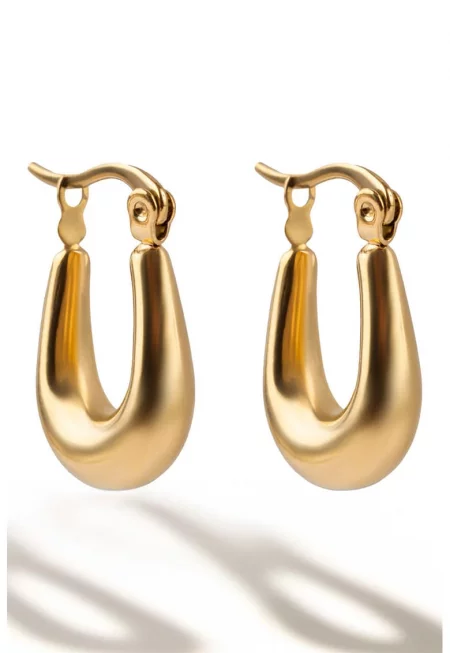 Обеци с 18K злато