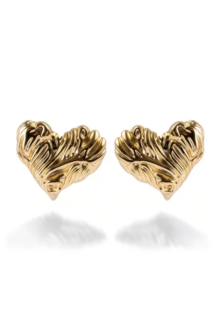 Обеци с 18K злато