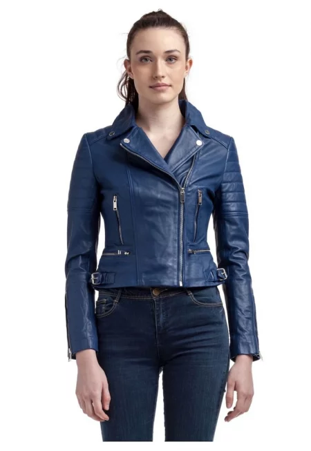 от естествена кожа - Син