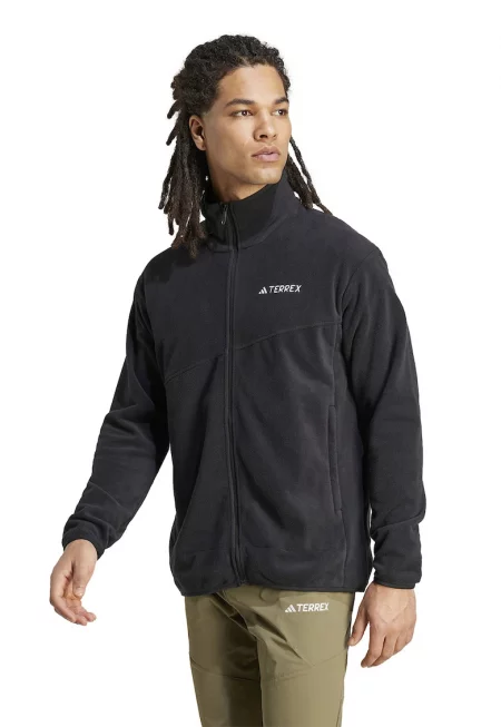 Поларено яке Terrex с цип - Черен