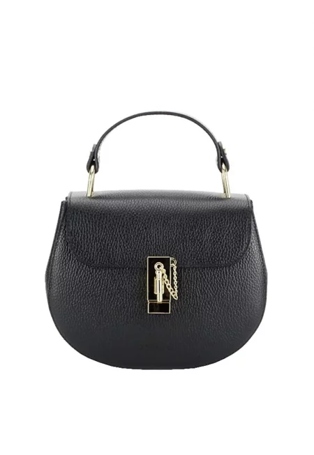 Премиум чанта от естествена кожа 8946 120 Черна 14025 - Черен