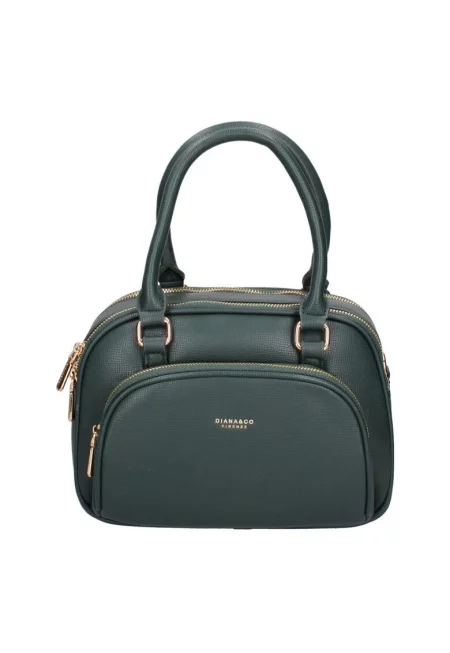 Ръчна чанта с допълнителна презрамка - Зелен