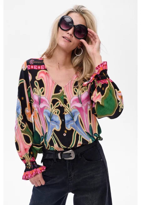 Риза с ластични маншети Кира