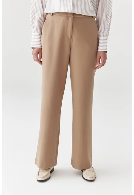Широк панталон - Светлокафяв
