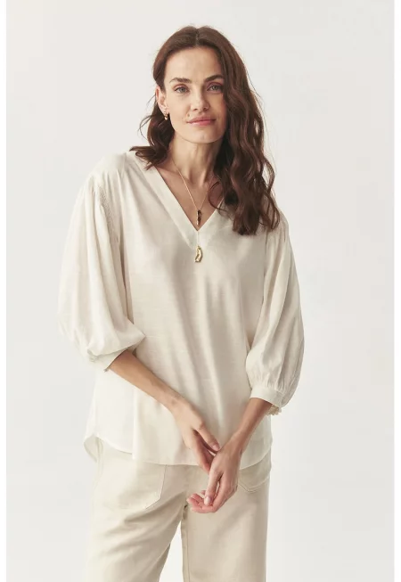 Шпиц блуза - Мръснобял