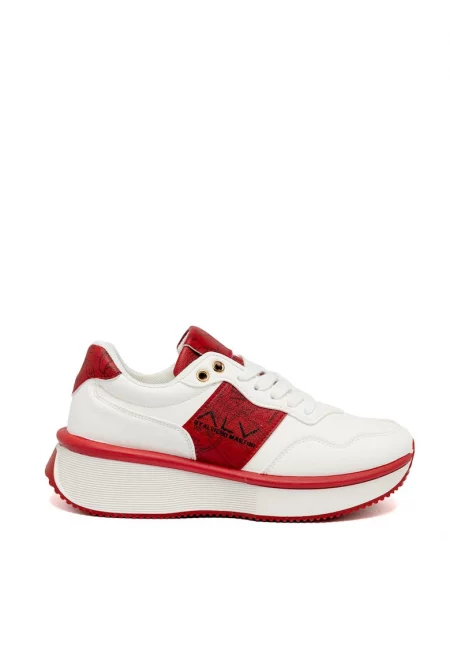 Скосени спортни обувки Elora - Червен