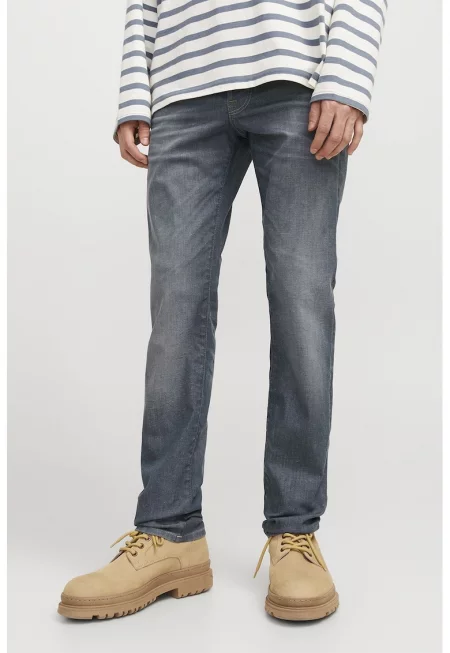 Слим дънки от органичен памук - Антрацитно сиво