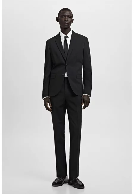 Слим риза с класическа яка - Бял