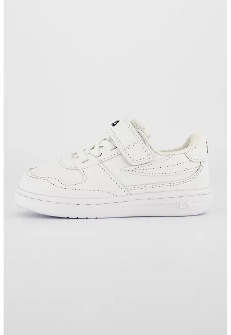 Спортни обувки Ventuno от еко кожа и текстил с велкро - Бял