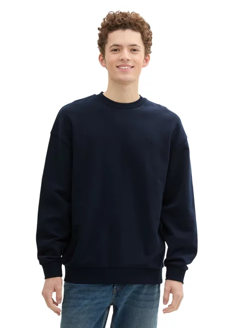 Суитшрт с паднали ръкави - Ултрамарин синьо