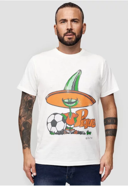 Тениска от памук FIFA World 1986 Mascot 3283 с фигурална щампа