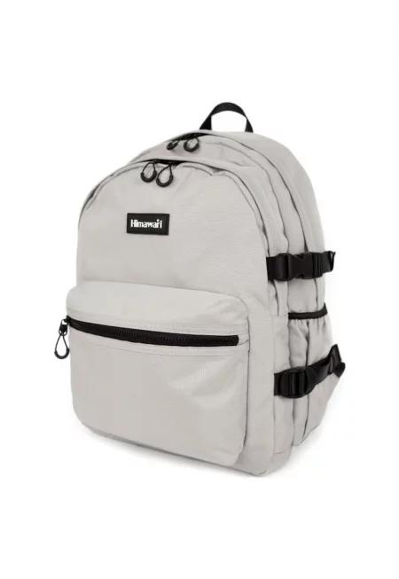 Унисекс водоустойчива раница с отделения и джобове - Сив