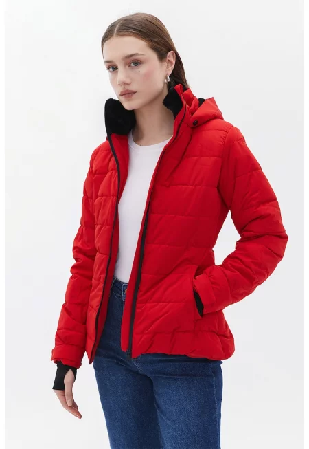 Зимно яке с качулка