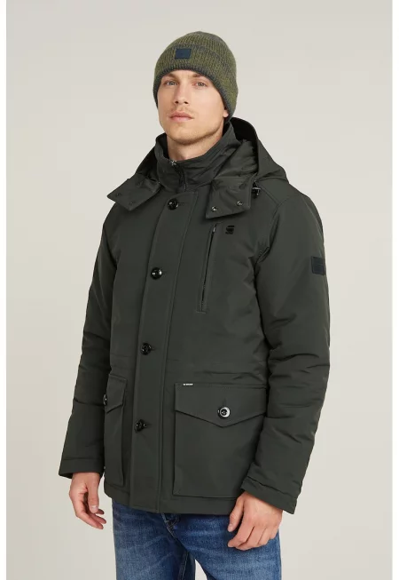 Зимно яке с копчета - Антрацитно сиво