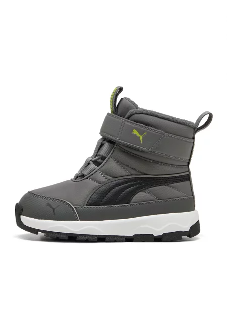 Боти Evolve AC+ от еко кожа и текстил - Избеляло черно/Tъмносив