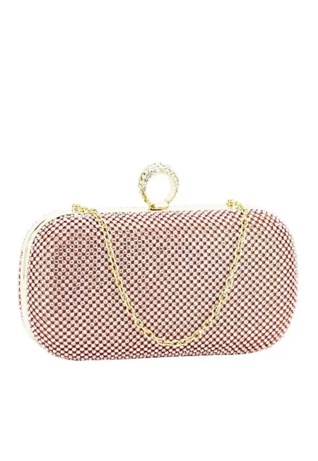 Чанта клъч с камъчета BFL-1061 05 Сребрист 10833