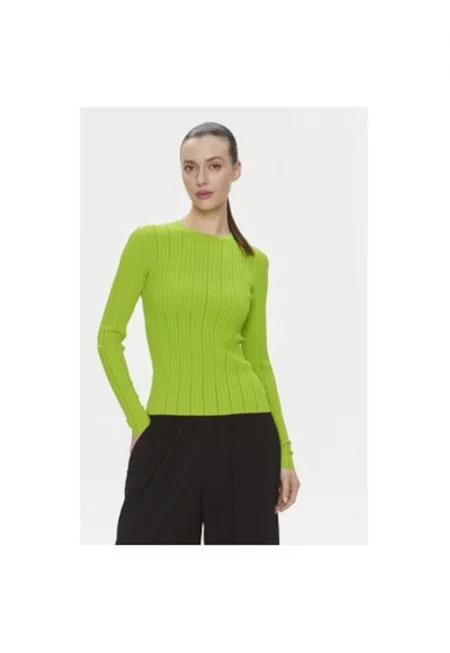 Дамска блуза -  303646172 - Вискоза/Полиамид - Зелена - Зелен