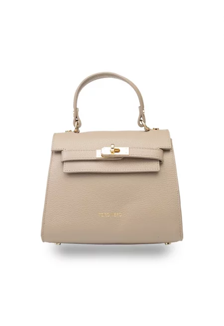 Дамска чанта от естествена кожа - зелена