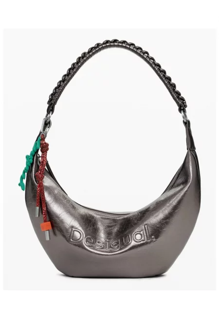 Дамска чанта в тъмно сребро 25WAXPAU - Сребрист