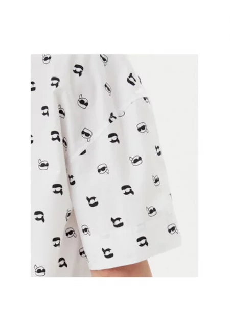 Дамска риза  A2W11033 - Органичен памук - Бяла - Бял