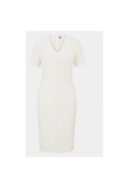 Дамска рокля -  302401345 - Вискоза/Полиестер - Бежов