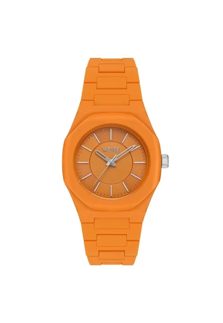 Дамски часовник  WWL111706 36мм - пластмасова каишка - водоустойчив на 5ATM - оранжев