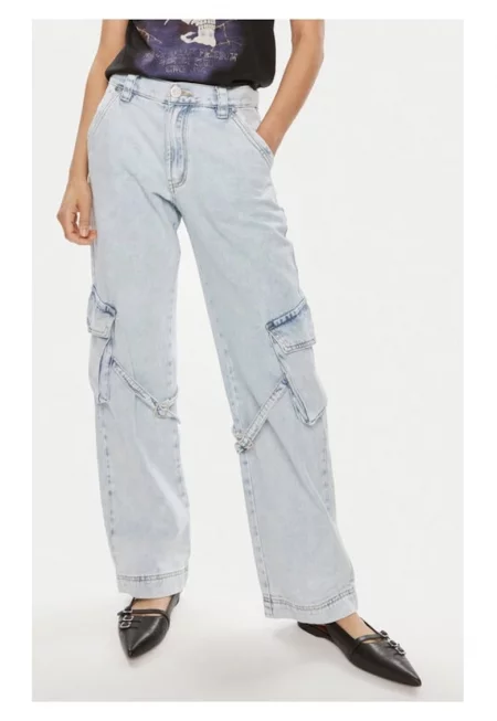 Дамски дънки  7347 Памук Сини