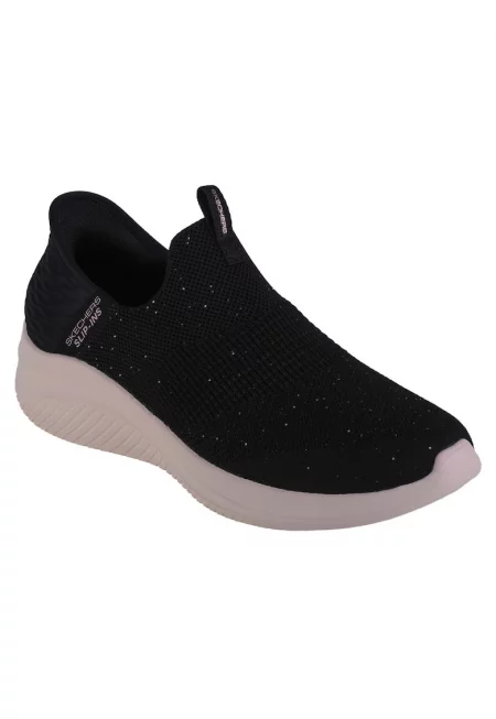 Дамски маратонки  Slip-ins: Ultra Flex 3.0 - Shiny Night - бежови - Черен