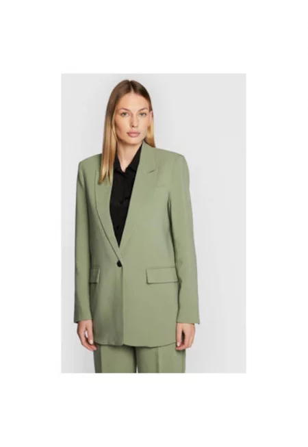 Дамско яке -  301665380 - Рециклиран полиестер/вискоза - Зелено