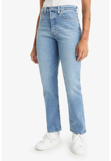 Дънки 501® със средновисока талия и 5 джоба - Бледо син