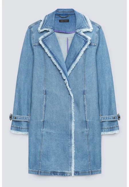 Дънково палто без подгъв