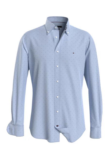 Десенирана памучна риза