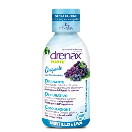 Диуретична формула с гроздово семе и синя боровинка - Дренакс - Drenax® Forte, 300 ml, 10 дози