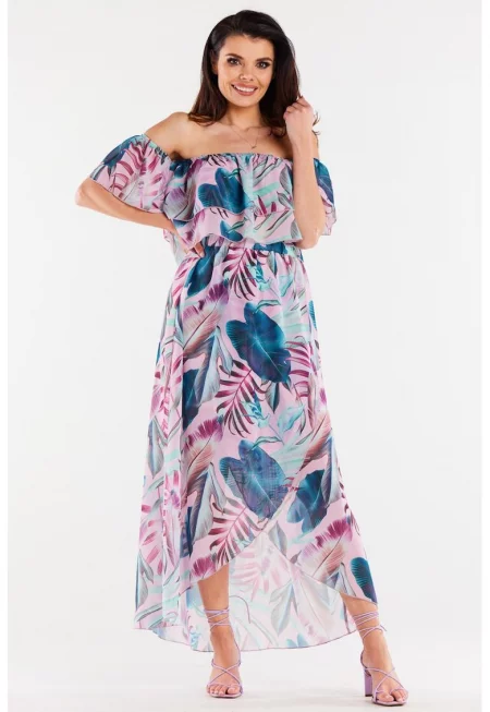 Елегантна миди пола с принт A512