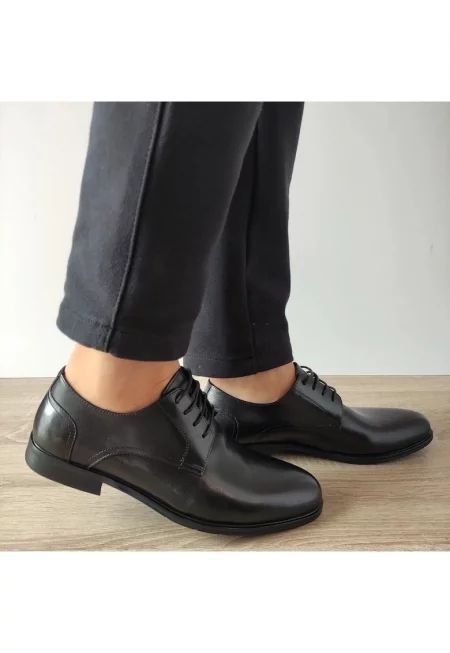 Елегантни мъжки обувки  9122-3 Black - черни - Черен