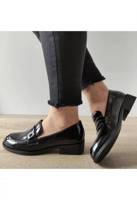 Ежедневни обувки Дамски  200415-71 черен лак - 39 - черен лак