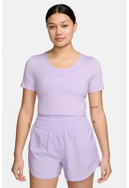 Фитнес къса тениска Classic с Dri-FIT и отвор на гърба