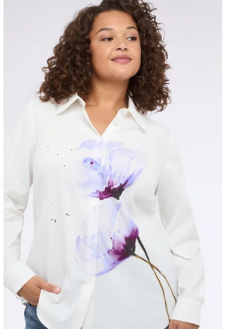 Флорална риза с памук