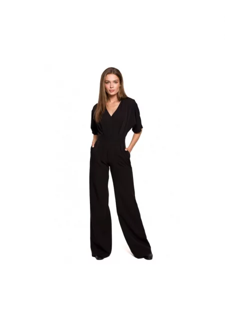 Гащеризон Стил - С V-образно деколте - Полиестер - Еластан - - Черен
