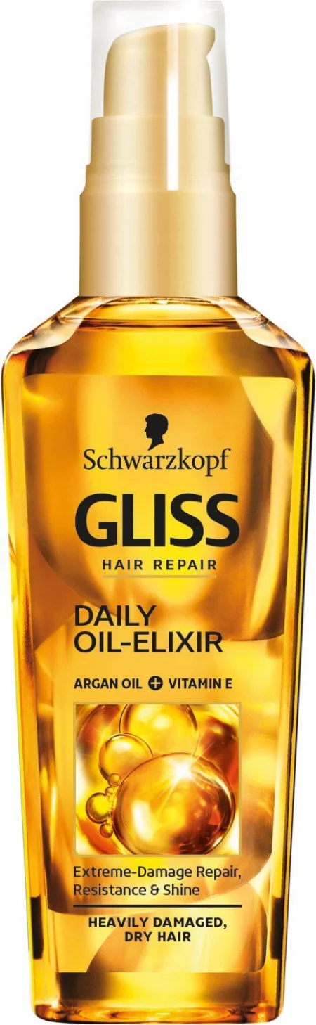 Gliss Daily Олио-еликсир за суха и увредена коса с арган и витами E