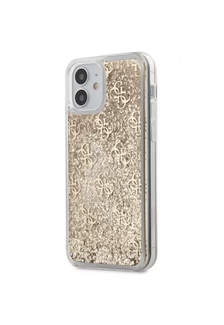 Калъф  4G Liquid Glitter за Apple iPhone 12 mini - Gold