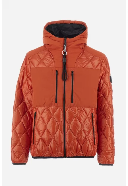 Капитонирано зимно яке с качулка - Персийски портокал