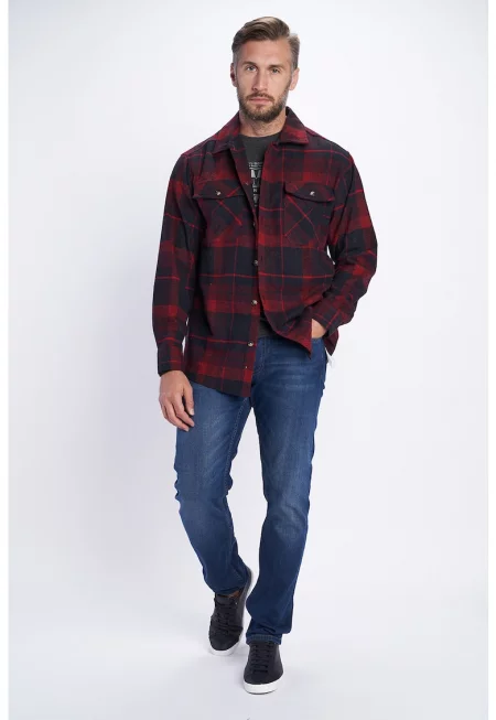 Карирана риза с джобове на гърдите