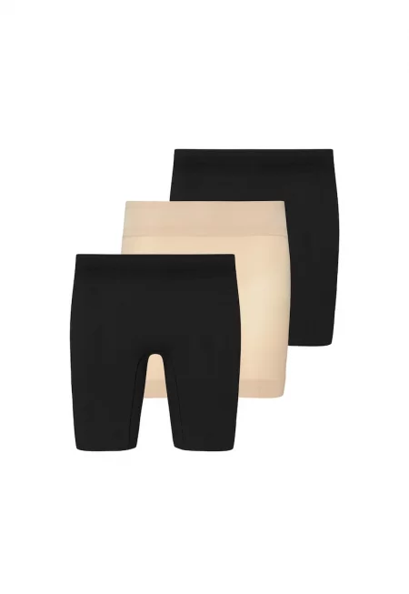 Къс клин за колоездене - 3 чифта - Черен/Бежов