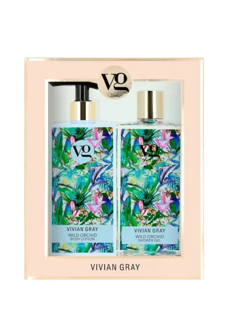 Комплект за тяло Vivian Grey Лосион Wild Orchid - 350 ml с душ гел - 350 ml