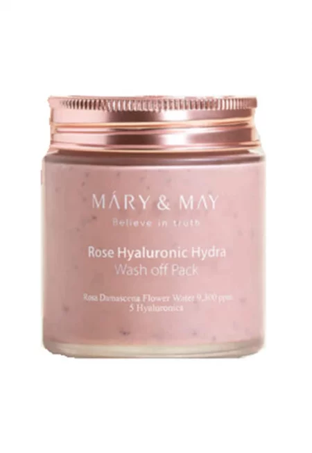 Маска за лице Mary and May - С екстракт от роза и хиалуронова киселина - 125 гр