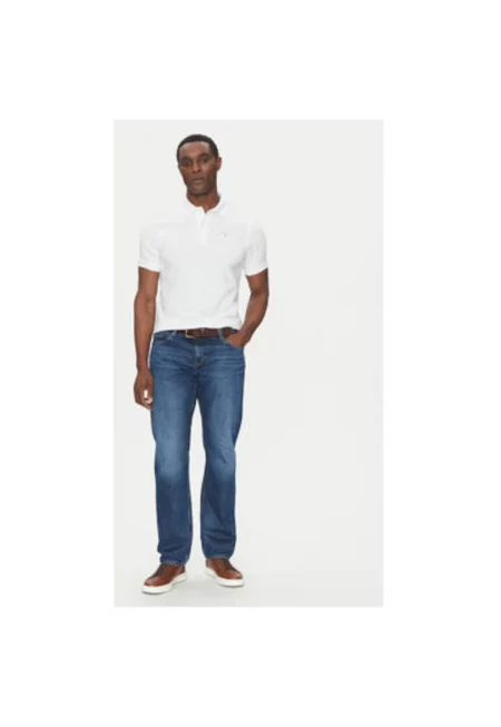 Мъжка поло риза  MML0358WH11 - Памук - S INTL - Бял