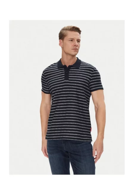 Мъжка поло тениска Joop Jeans - 10019359 30045759 - Памук - Тъмносиньо - Тъмносин