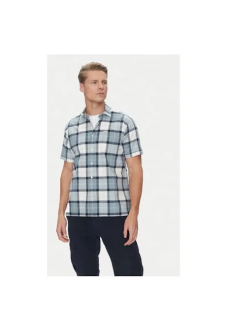 Мъжка риза  MSH5077TN45 - Памук - Сив