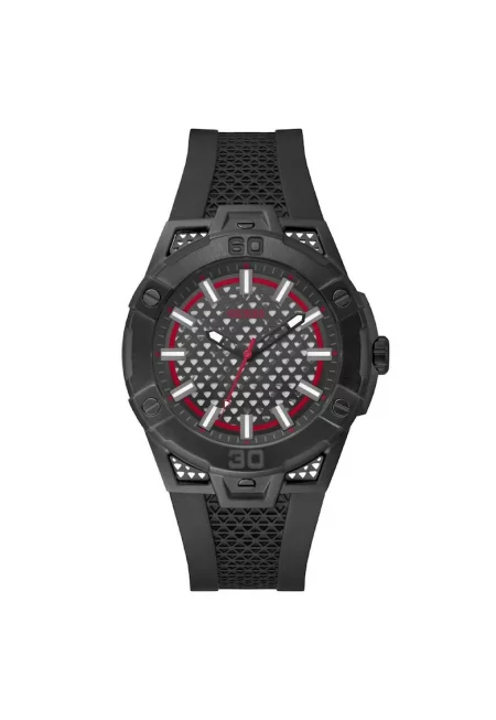 Мъжки часовник  GW0712G1 черен силикон 44 мм